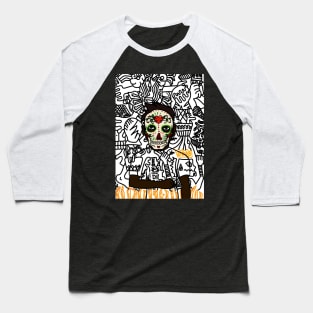 NPR NFT - MaleMask with MexicanEye Color and DarkSkin on OpenSea Baseball T-Shirt